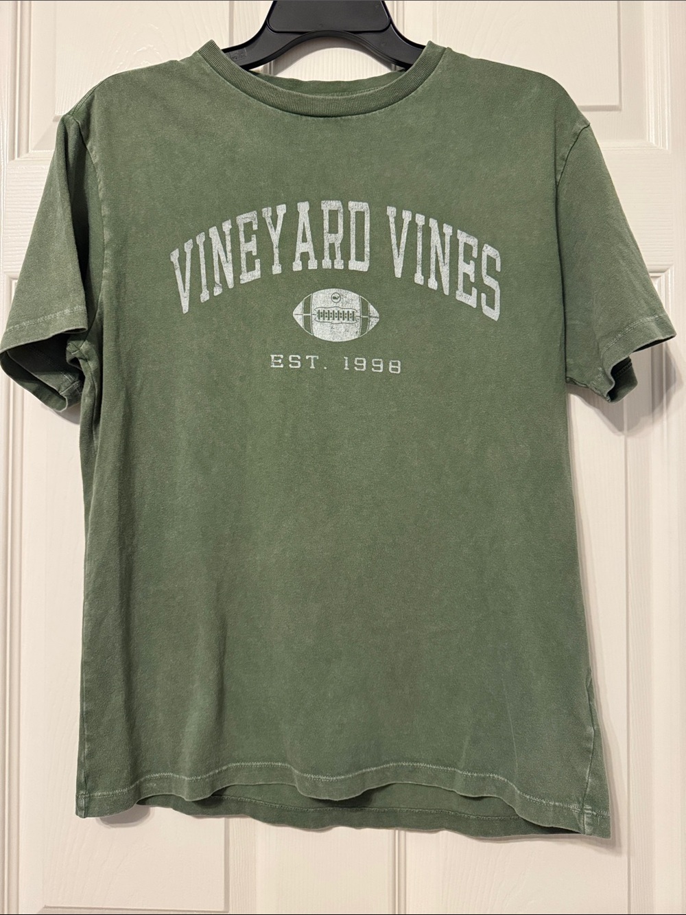 Vineyard Vines Olive Green Collegiate Logo Tee